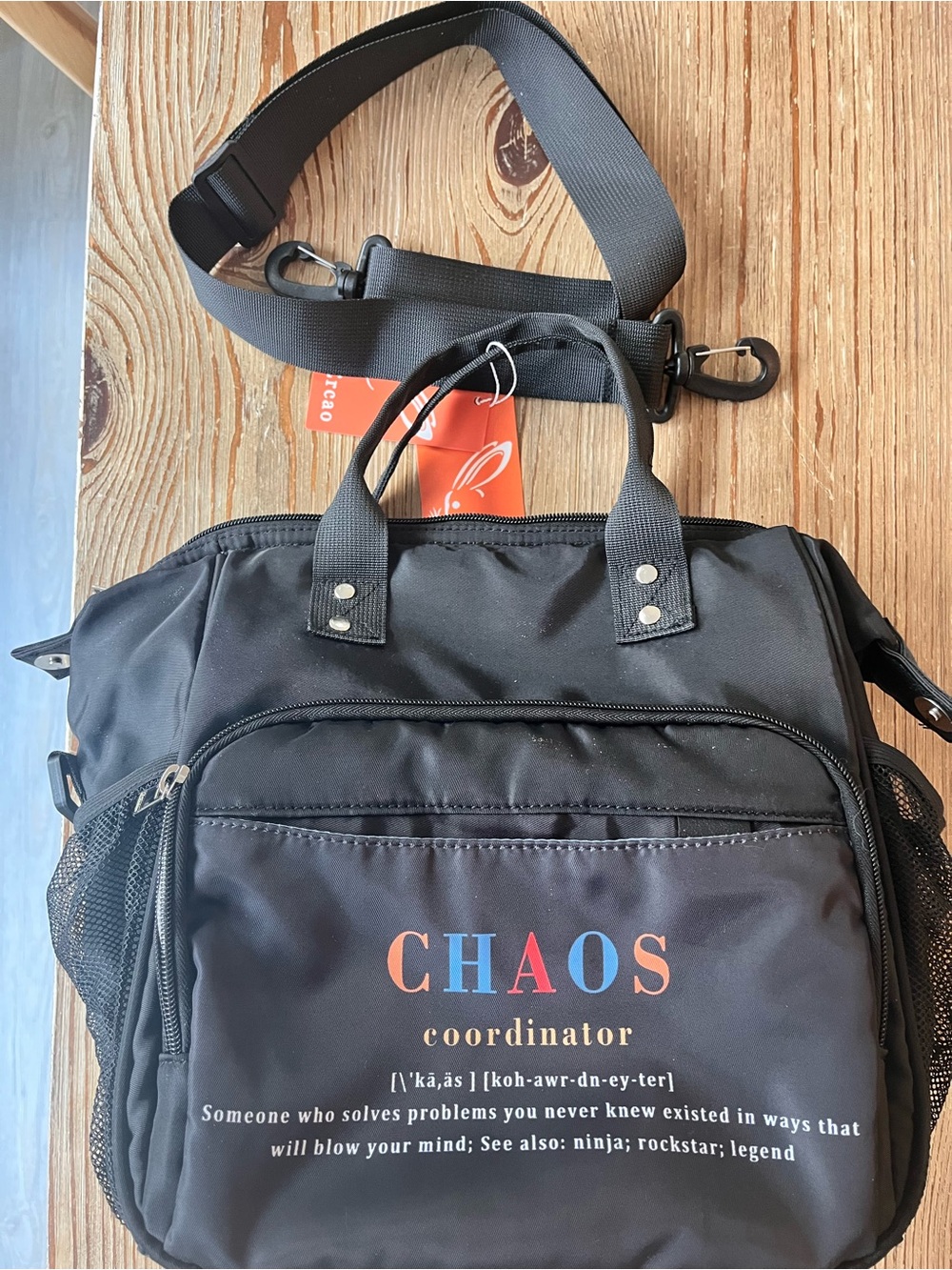 CHAOS Coordinator Black Lunch Bag